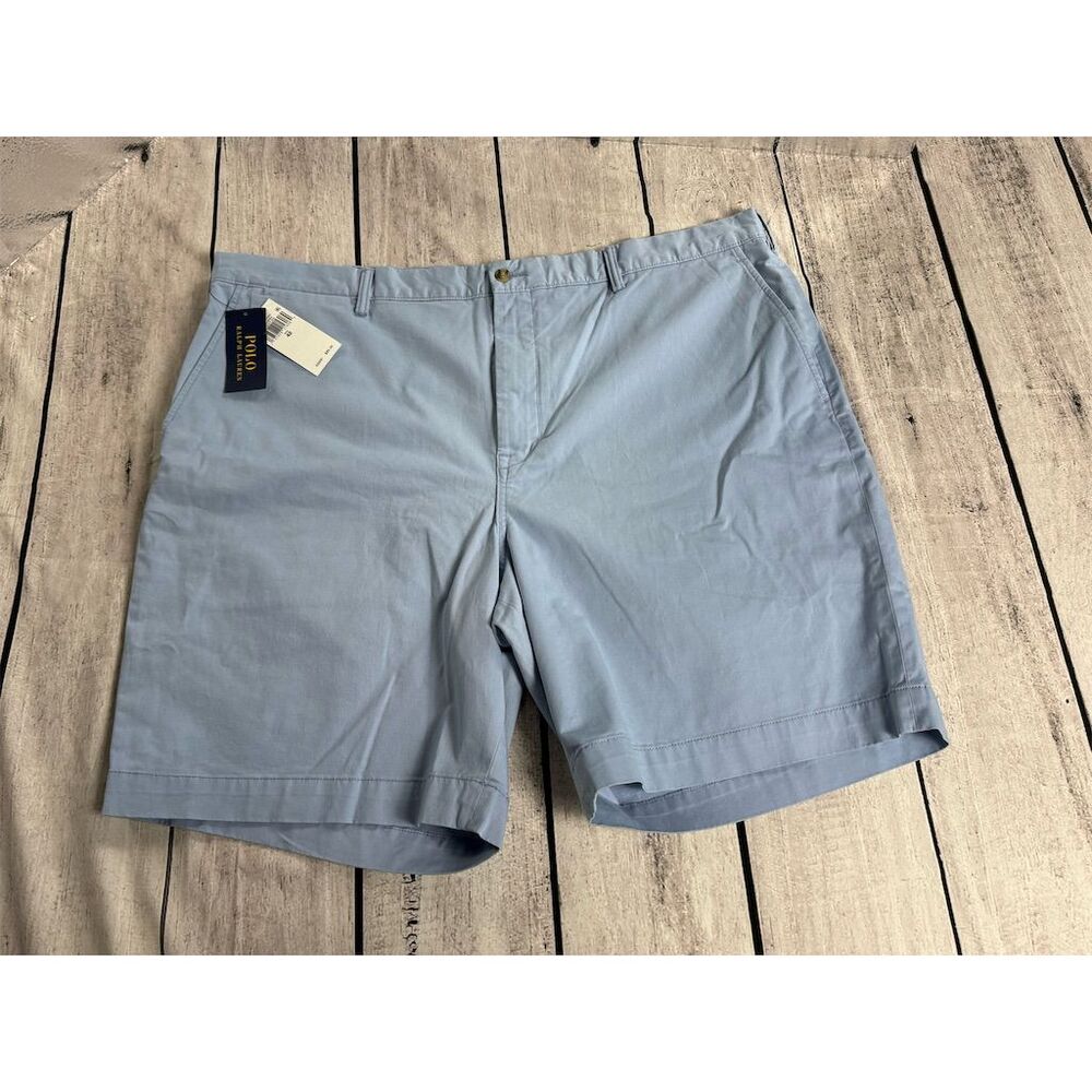 Polo Ralph Lauren Men's Chino Shorts Blue Size 42 Casual Classic Fit - Picture 1 of 8